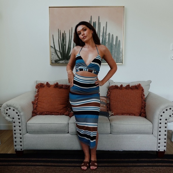 Seeing Stripes Midi Skirt - Picture 1 of 4